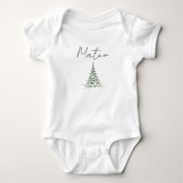 Body Para Bebé Traje de Navidad personalizado para bebé Mateo