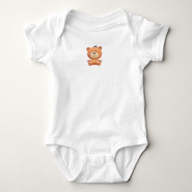 Body Para Bebé Traje de osito bebé adorable (Anverso)