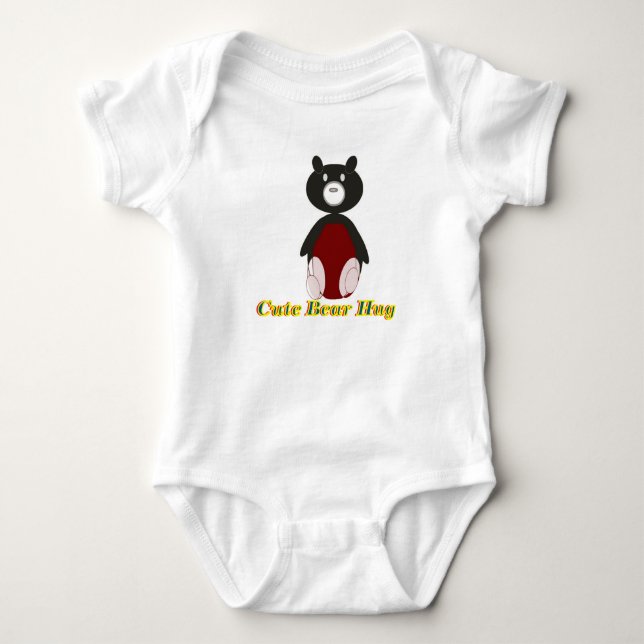 Body Para Bebé Traje de oso abrazo lindo (Anverso)