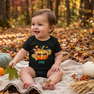 Body Para Bebé Traje de Otoño Personalizado de Calabaza de Hallow