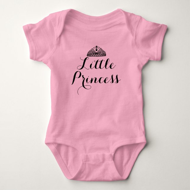 Body Para Bebé Traje de Princesita Rosa Body Bebé con Tutú (Anverso)