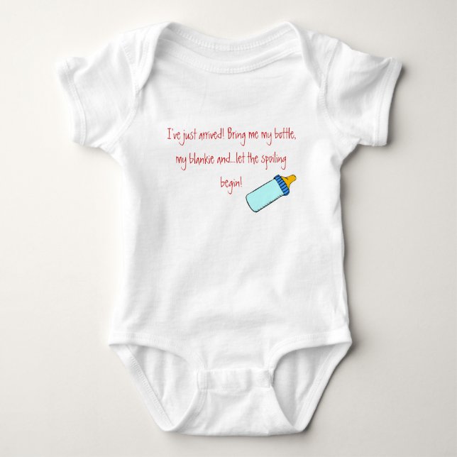 Body Para Bebé Traje de Recién nacido para maldecir (Anverso)