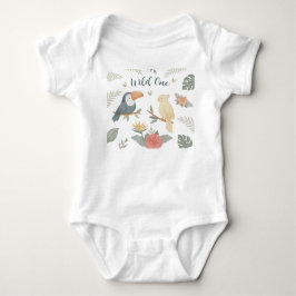 Body Para Bebé Traje de safari tropical 'Wild One' para bebé