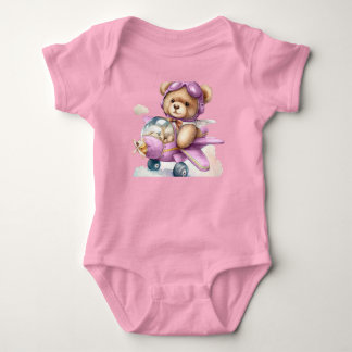 Body Para Bebé Traje de salto rosa para bebé