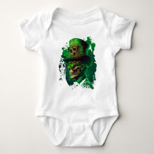 Body Para Bebé Traje de una pieza blanco para niñas de San Patric