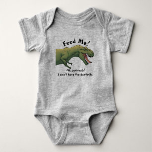 Body Para Bebé Traje de una pieza T-Rex Dinosaurio Aliméntame Beb