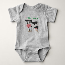 Body Para Bebé Traje de vaca de pequeño granjero