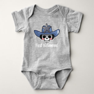 Body Para Bebé Traje de vaquero esqueleto para el primer Hallowee