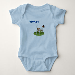 Body Para Bebé Traje de Wyatt con Fox Terrier, Bodysuit de bebé