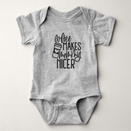 Body Para Bebé Traje entero de bebé 'El café hace que mamá sea má