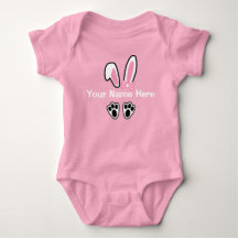 Traje entero de conejo de Pascua para niñas orejas