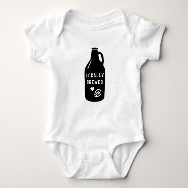 Body Para Bebé Traje local para bebés | Beer Lover | Brew Baby (Anverso)