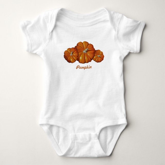 Body Para Bebé Traje para bebé de calabaza (Anverso)