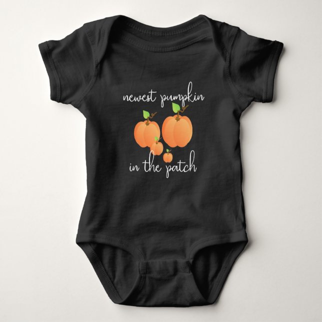 Body Para Bebé Traje para bebé de calabaza nuevo (Anverso)