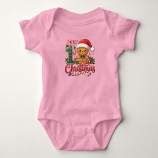 Body Para Bebé Traje para bebé 'Mi primer Navidad Santa Claus ado
