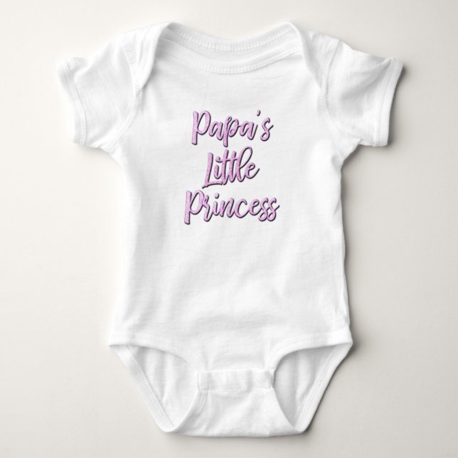 Body Para Bebé Traje para bebés a la princesa de papá (Anverso)