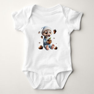 Body Para Bebé Traje para bebés con ardilla