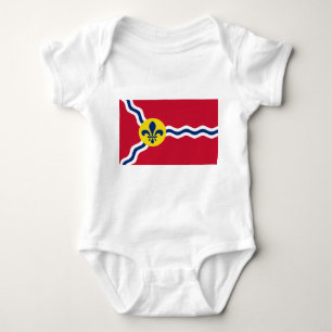 Body Para Bebé Traje para bebés con bandera de San Luis, Misuri