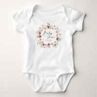 Traje para bebés con flores silvestres