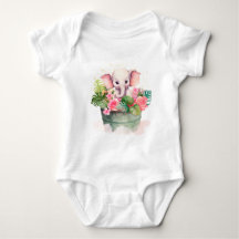 Traje para bebés con ilustracion elefante