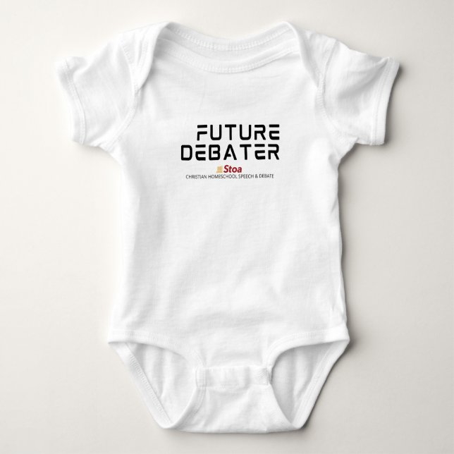 Body Para Bebé Traje para bebés de futuros Debater (Anverso)