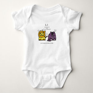 Body Para Bebé Traje para bebés de Lion y Lhasa Apso