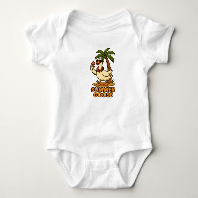 Body Para Bebé Traje para bebés de oca de verano (Anverso)