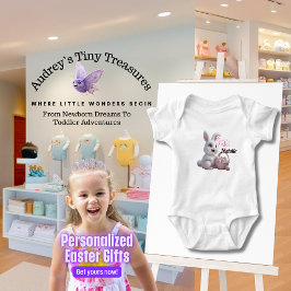 Body Para Bebé Traje para bebés de Pascua Personalizado