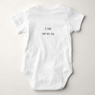 Body Para Bebé Traje para bebés dice personalizable "He llegado"