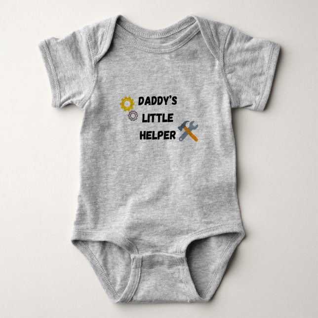 Body Para Bebé Traje para bebés "El pequeño ayudante de papá" (Anverso)