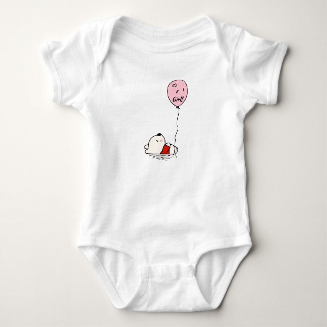Body Para Bebé Traje para bebés: Es un diseño Chica (Anverso)