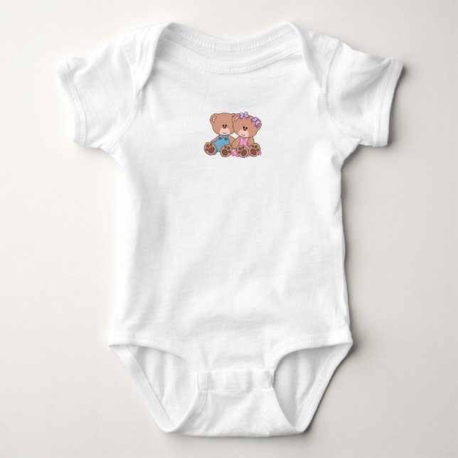 Body Para Bebé Traje para bebés/Osos cortos (Anverso)