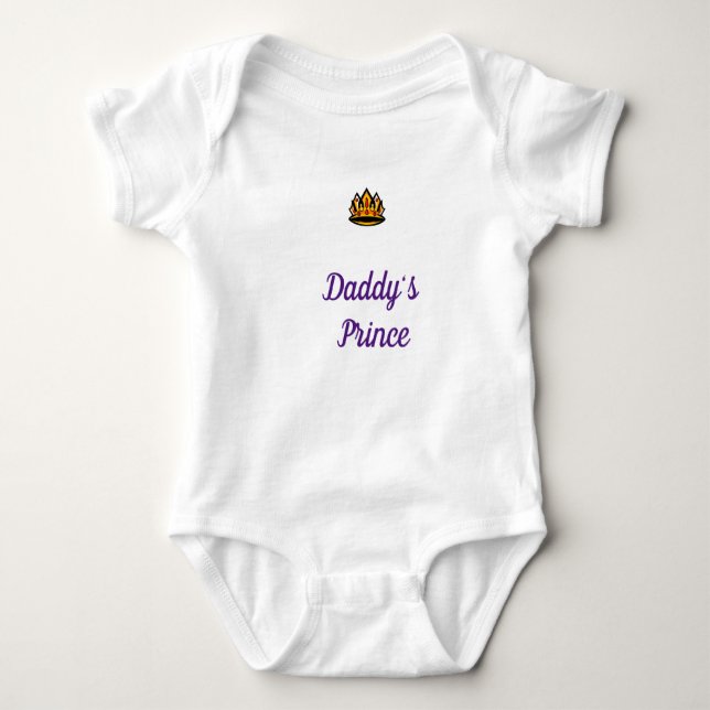 Body Para Bebé Traje para bebés (Príncipe de papá) (Anverso)