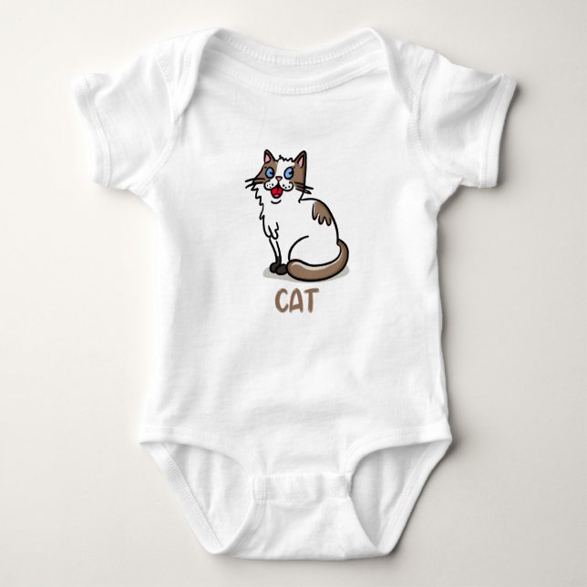 Body Para Bebé Traje para gato para niños (Anverso)
