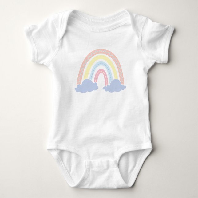 Body Para Bebé Traje para niños con arco iris (Anverso)