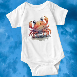 Body Para Bebé Traje para niños con cangrejo