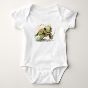Body Para Bebé Traje para niños con tortuga alegre