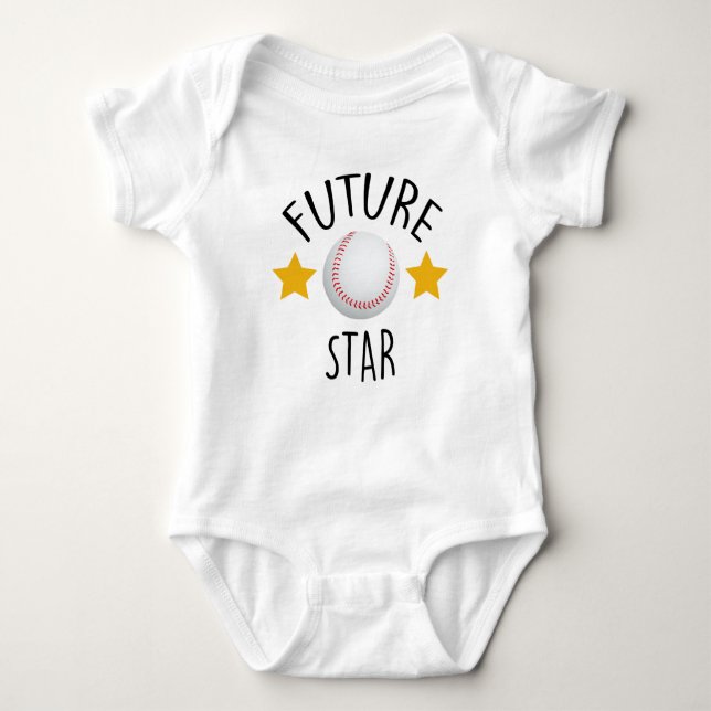 Body Para Bebé Traje para niños de béisbol, regalo de béisbol (Anverso)