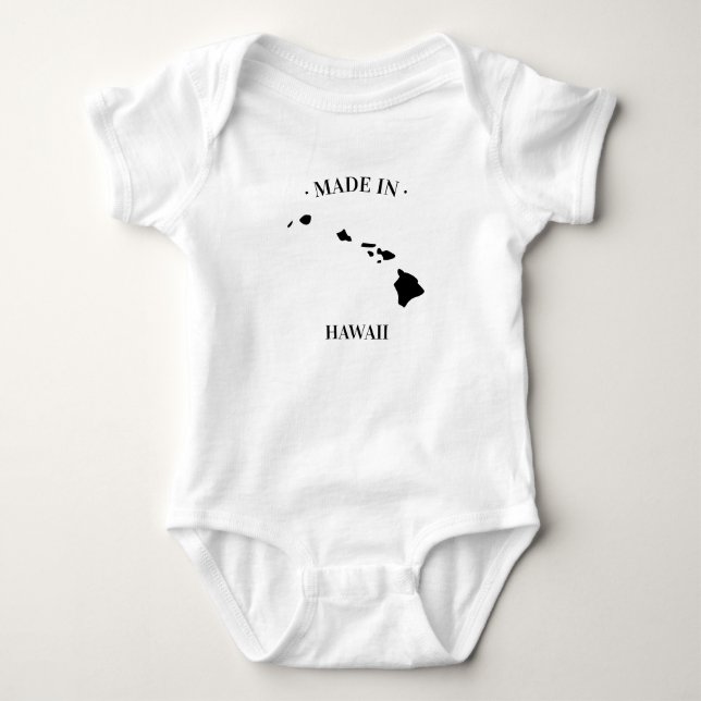 Body Para Bebé Traje para niños de Hawaii (Anverso)