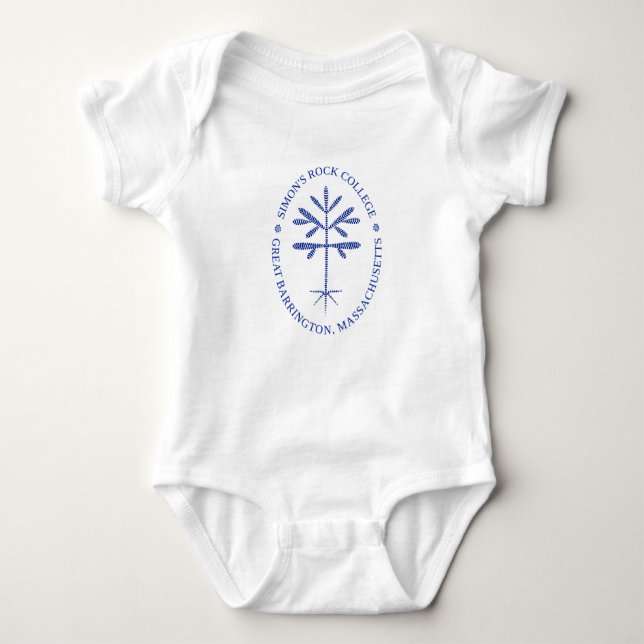 Body Para Bebé Traje para niños/niños pequeños o Tee, sello azul (Anverso)