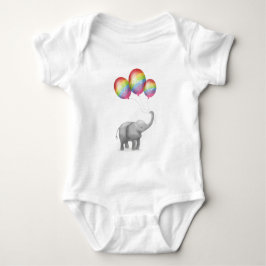 Body Para Bebé Traje personalizado de elefante lindo para bebés (
