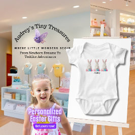 Body Para Bebé Traje personalizado para bebés de Pascua