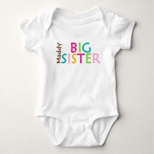 Body Para Bebé Traje personalizado para el cuerpo de una hermana 