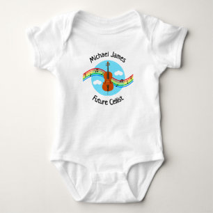Body Para Bebé Traje Personalizado para Futuro Violonchelista