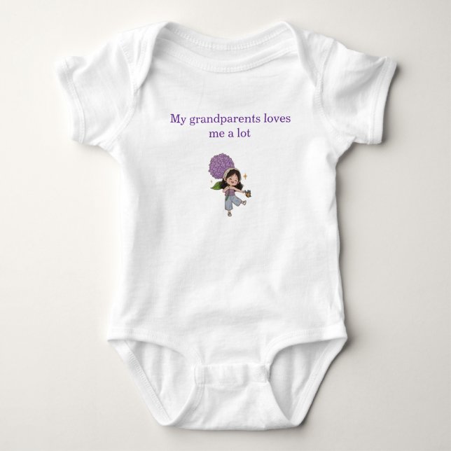 Body Para Bebé Trajes blancos de una pieza. (Anverso)