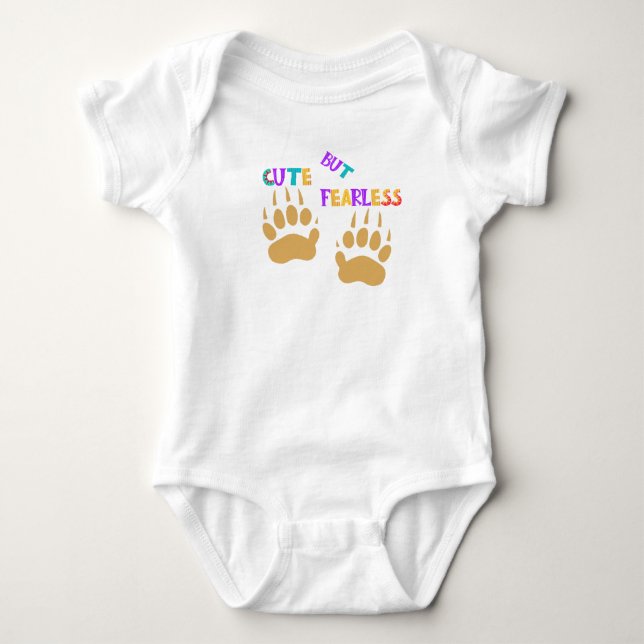 Body Para Bebé Trajes de bebé de tejón de miel lindo pero intrépi (Anverso)