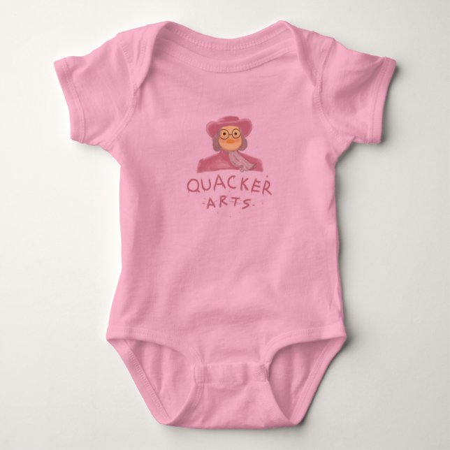 Body Para Bebé Trajes de cuerpo de bebé lindos de Quacker Arts (Anverso)