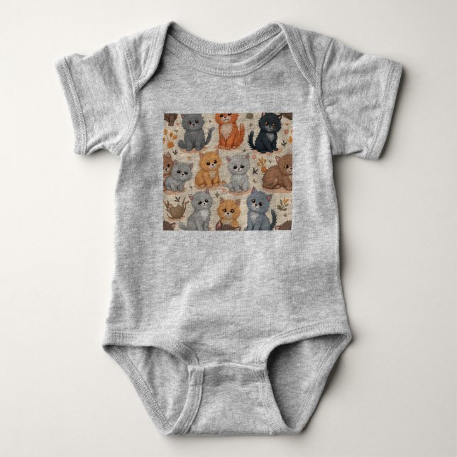 Body Para Bebé Trajes de felpa para gatos (Anverso)