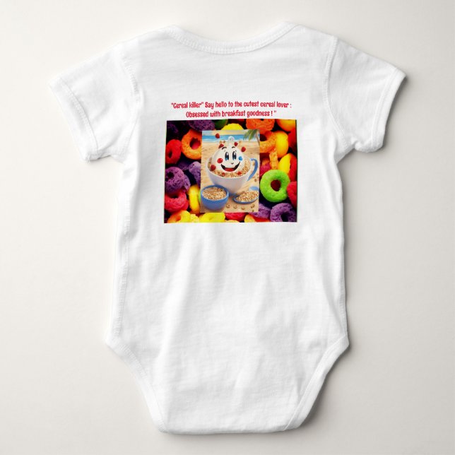 Body Para Bebé Trajes para bebés y "Cutie asesino de cereales" de (Reverso)