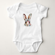 Trajes y bodis de Pascua con lazo de conejito coqu